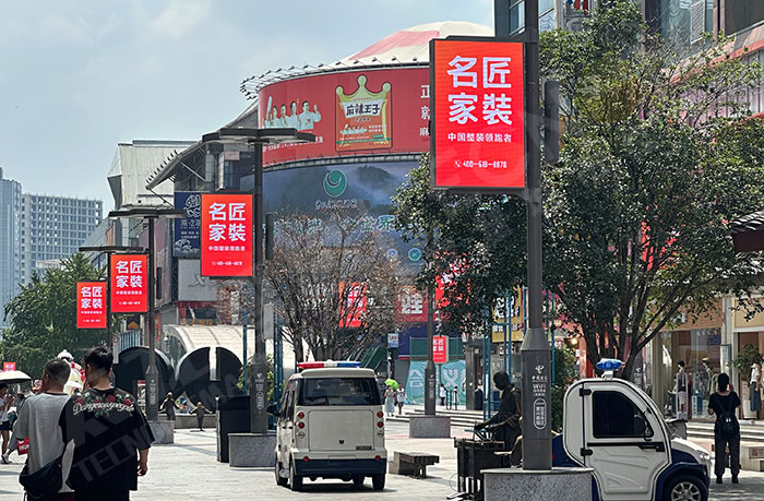 智慧燈桿,LED燈桿屏